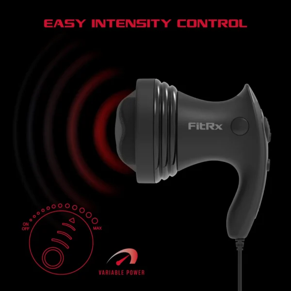 Thanks to the FitRx Shiatsu Massager’s easy-to-use controls and adjustable settings, you can customize your comfort in just a few seconds.