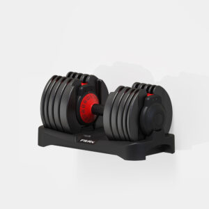 The FitRx SmartBell is a versatile adjustable dumbbell that lets you customize your home workouts to your liking, with weights from 5 to 52.5 lbs.