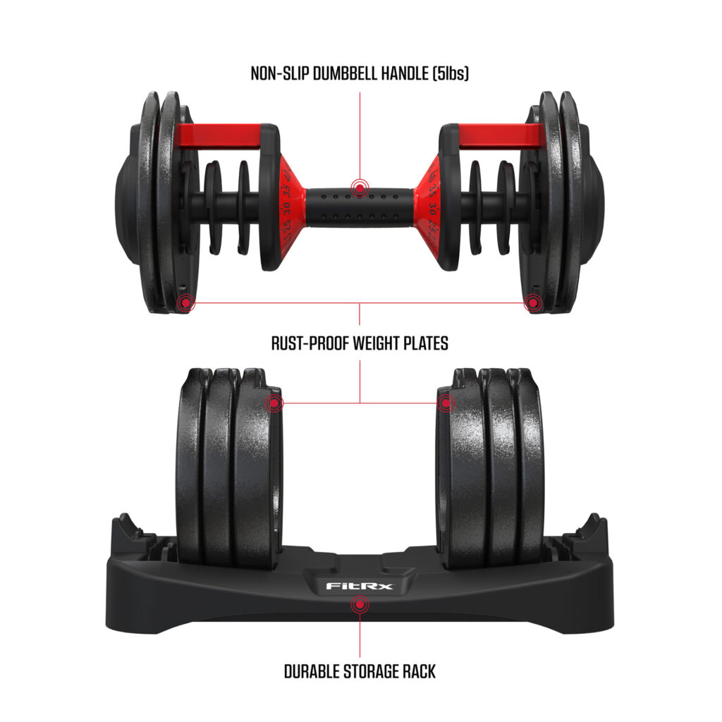 FitRx SmartBell Dumbbell 5-52.5lbs