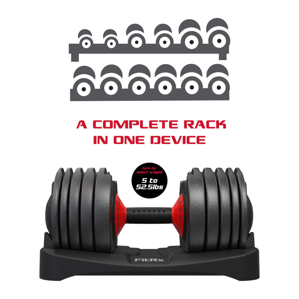 FitRx SmartBell Dumbbell 5-52.5lbs