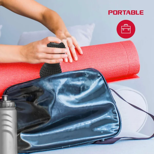 Take the VibraRoller with you wherever you go thanks to its lightweight and portable design, perfect for backpacks, gym bags, purses and more.