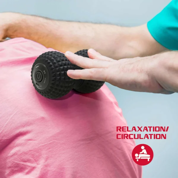 The compact VibraRoller is the ideal massage tool for promoting relaxation and improving blood circulation in those hard-to-reach areas.