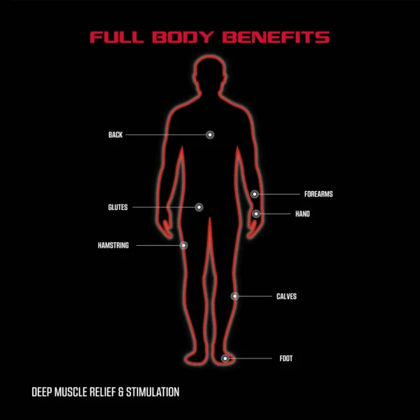From your shoulders down to your feet, the FitRx VibraRoller can be used just about anywhere for full body muscle relief and recovery.