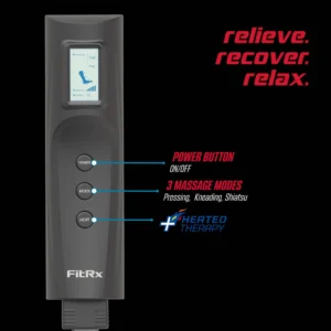 The FitRx RecoverMax’s easy-to-use LCD controller lets you fully customize your massage settings to your liking with just the press of a button.