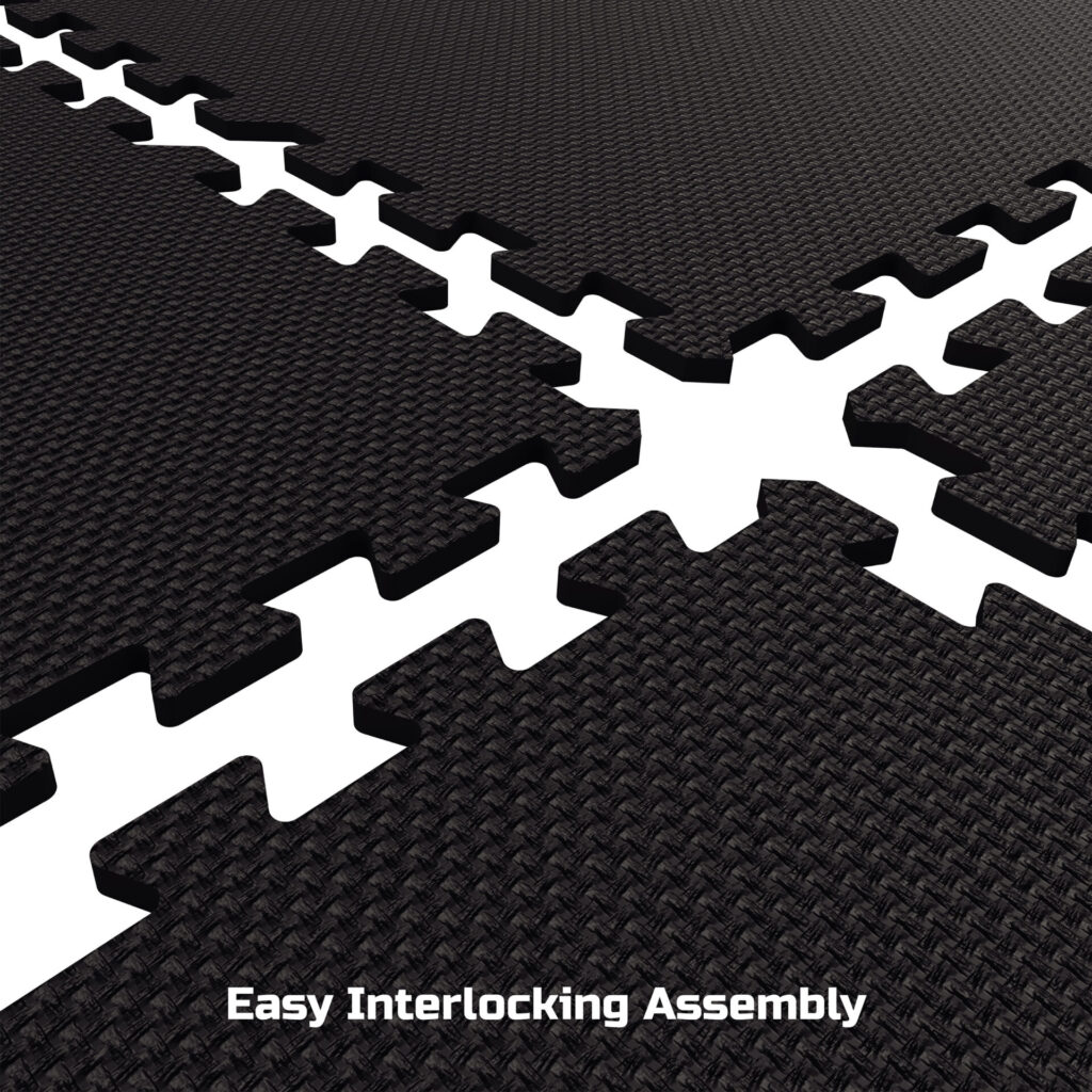 FitRx Pro Mat Workout Floor Mats, 12-Pack