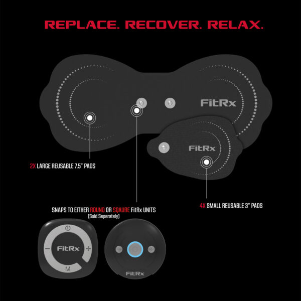 FitRx Electrode Wireless Massager Replacement Pads - Image 2