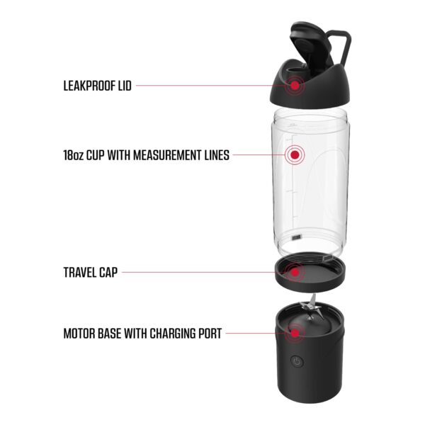 FitRx Rocket Electric Smoothie Blender Bottle - Image 2