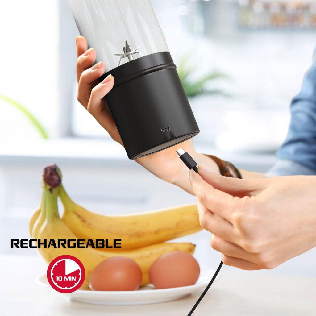 FitRx Rocket Electric Smoothie Blender Bottle