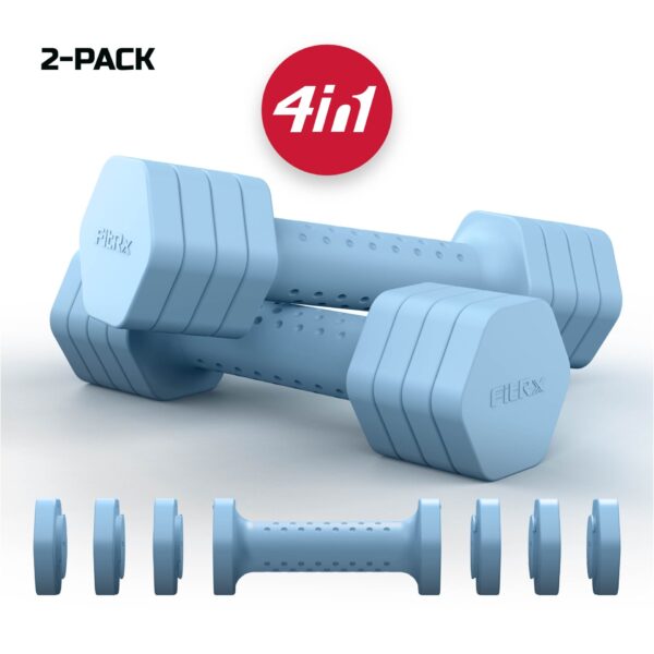 FitRx 5lb Adjustable Dumbbell 2-Pack