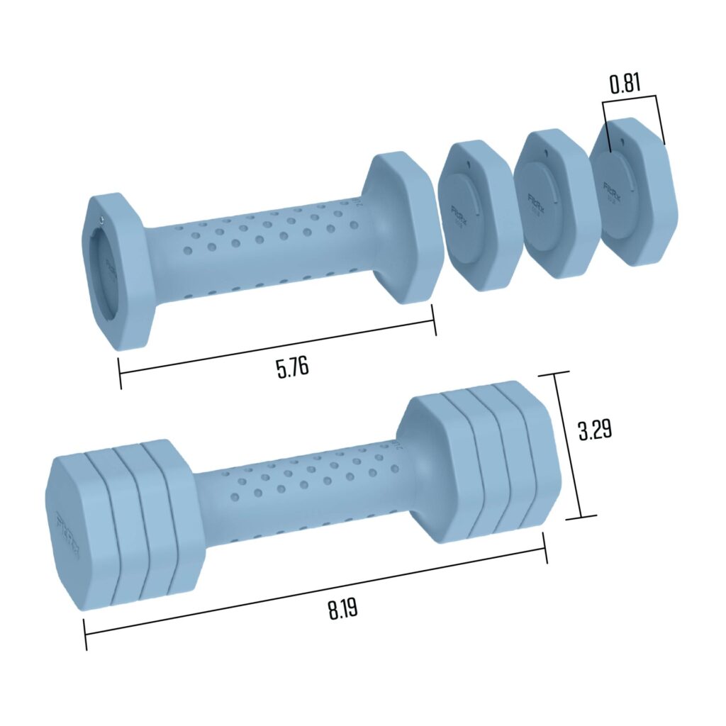 FitRx 5lb Adjustable Dumbbell 2-Pack