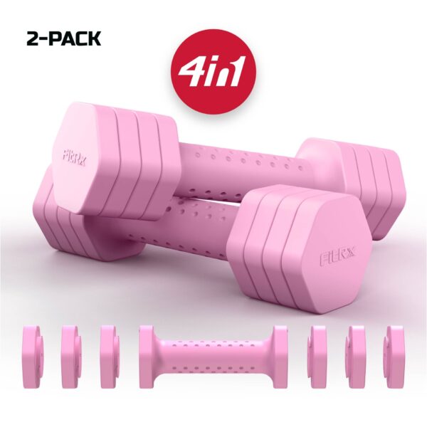 FitRx 5lb Adjustable Dumbbell 2-Pack