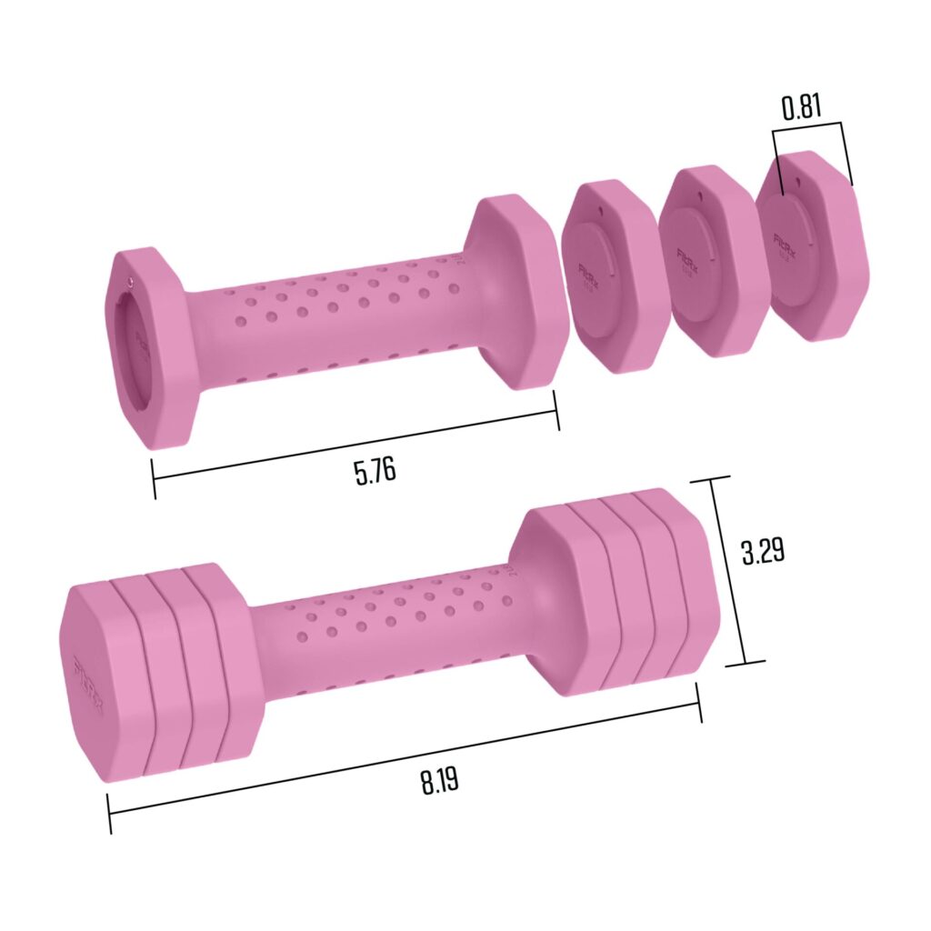 FitRx 5lb Adjustable Dumbbell 2-Pack