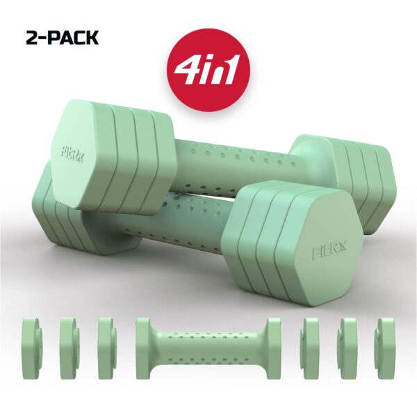 FitRx 5lb Adjustable Dumbbell 2-Pack