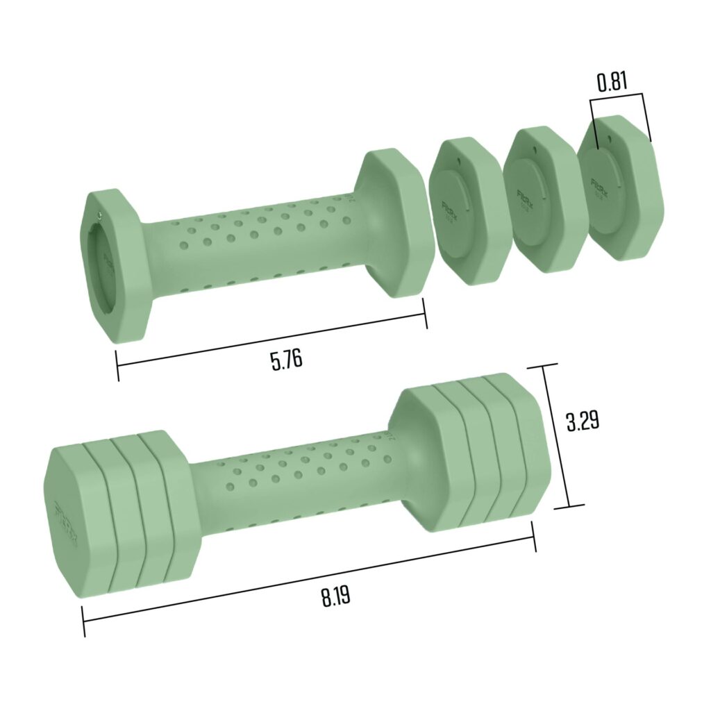 FitRx 5lb Adjustable Dumbbell 2-Pack