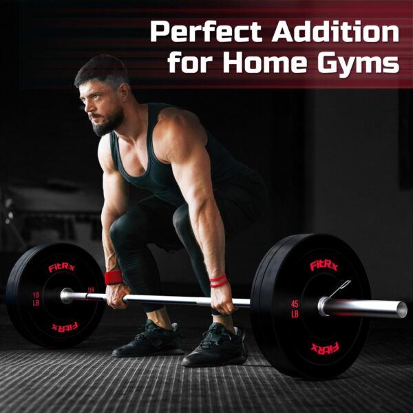 FitRx Bumper Plates Set, 160lbs. - Image 7