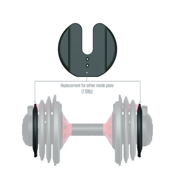 FitRx 25lb. SmartBell 1.19lb. Weight Plate - Image 2