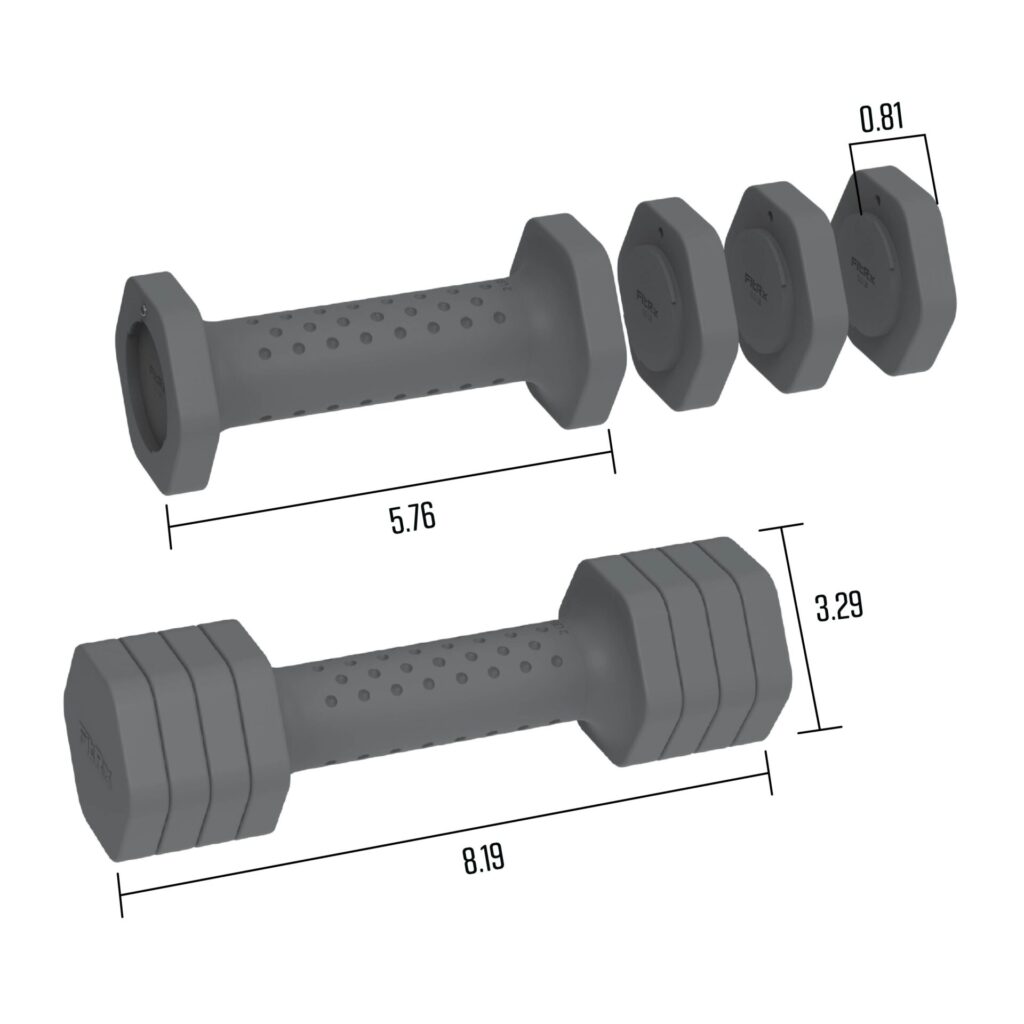 FitRx 5lb Adjustable Dumbbell 2Pk