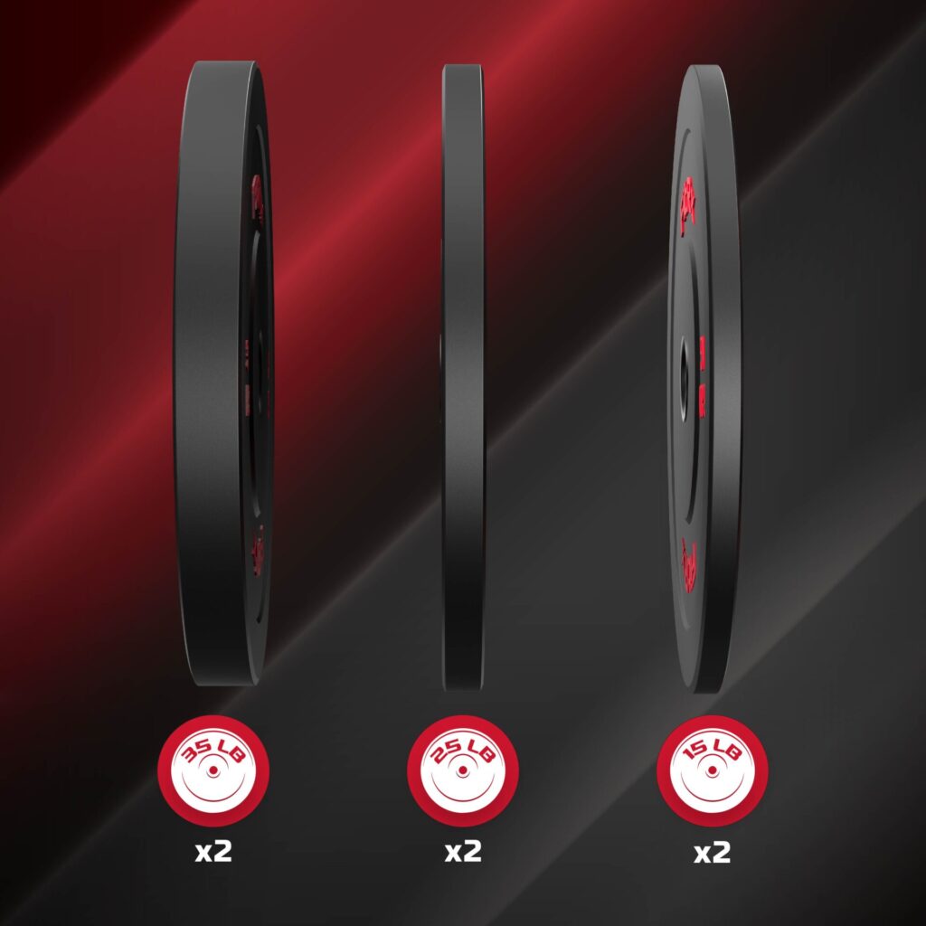 FitRx 150lbs Bumper Plates Set