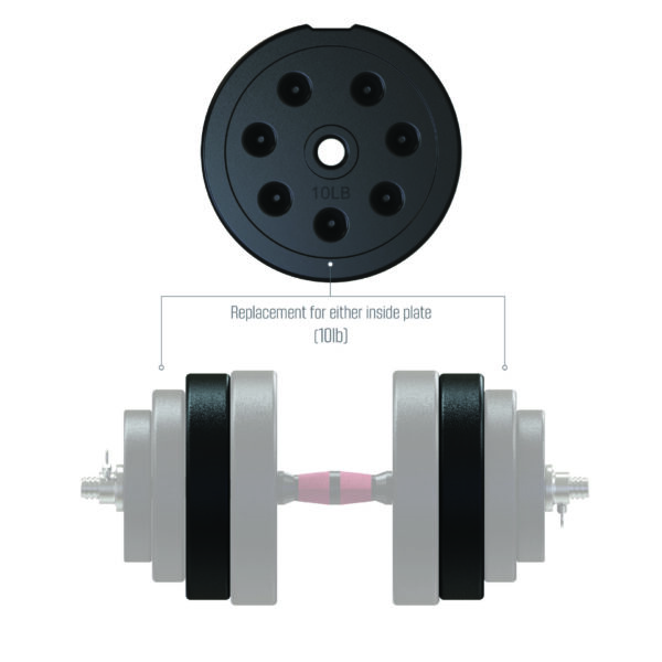 FitRx SmartBell 100lbs. Total Body Gym 10lbs Weight Plate - Image 2