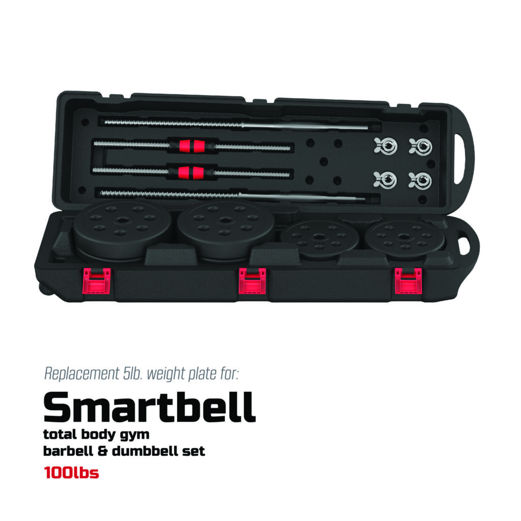FitRx SmartBell 100lbs. Total Body Gym 5lbs Weight Plate