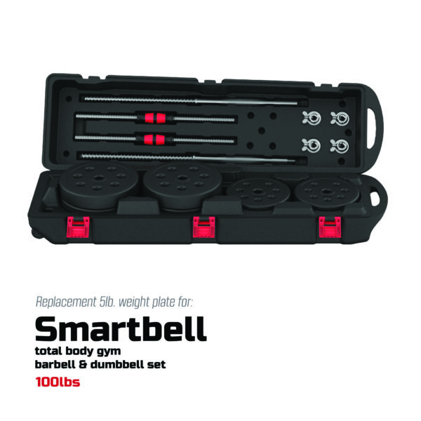 FitRx SmartBell 100lbs. Total Body Gym 5lbs Weight Plate - Image 3