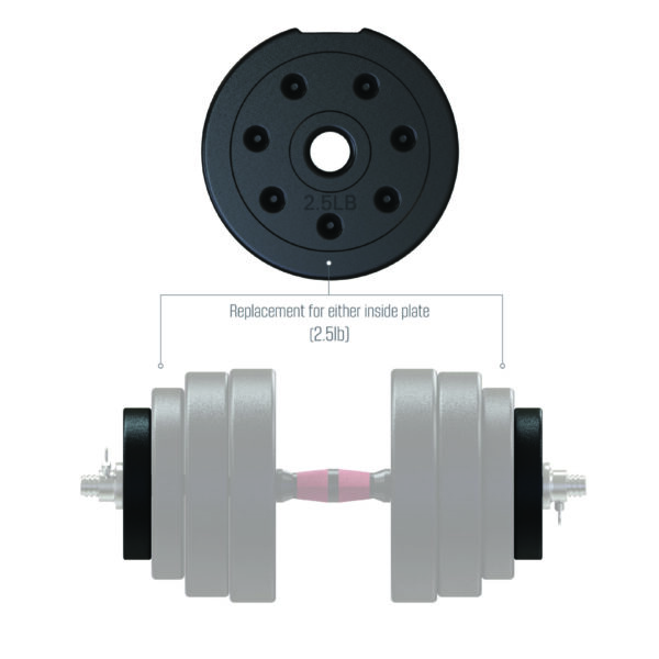 FitRx SmartBell 100lbs. Total Body Gym 2.5lbs Weight Plate - Image 2