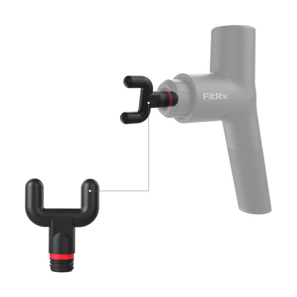 FitRx Percussion Muscle Massager Dual Attachment with Screw Tip - Image 2