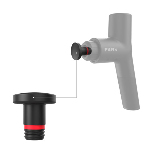 FitRx Percussion Muscle Massager Flat Attachment with Screw Tip - Image 2