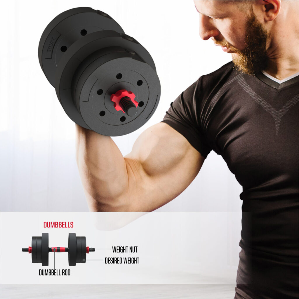 FitRx 5-in-1 Dumbbell Set 45lb