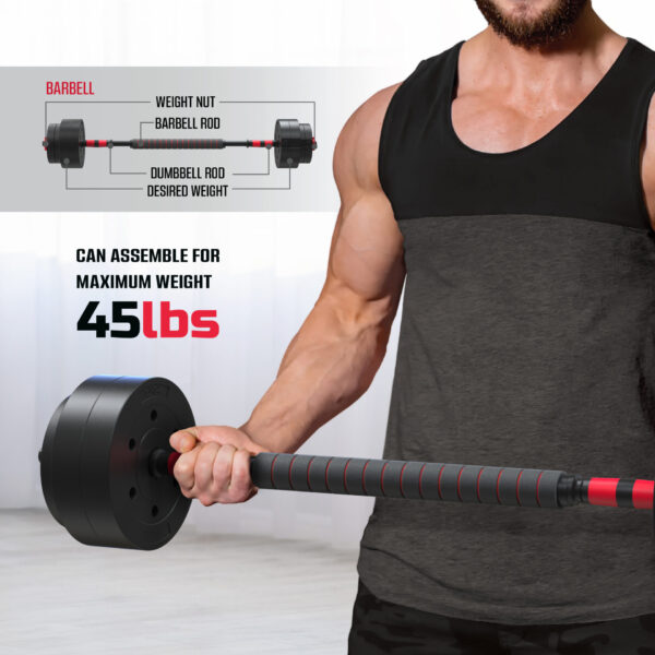 FitRx 5in1 45lb Dumbbell Set - Image 4