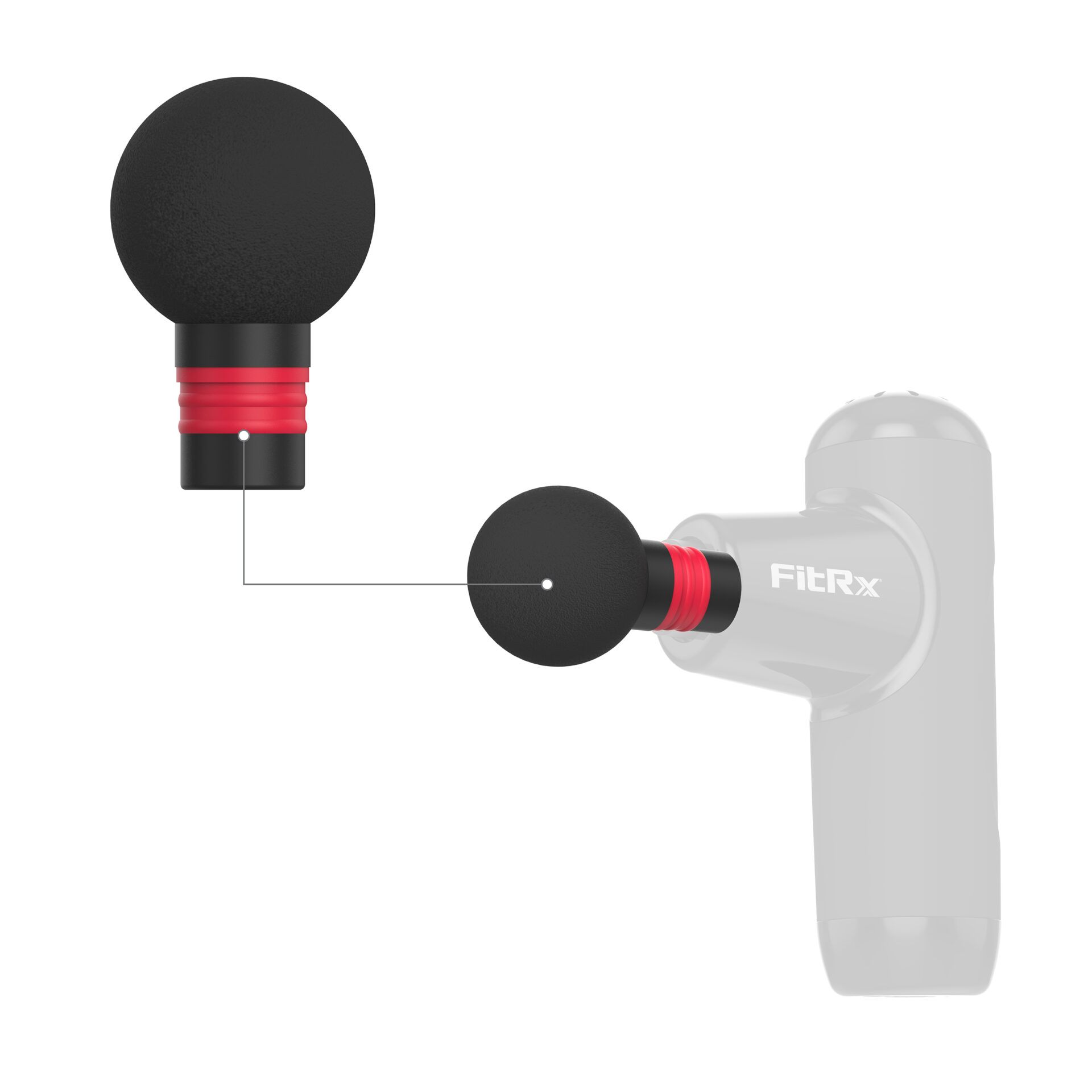 FitRx Max-Mini Massager Round Head Screw Tip Replacement - Image 2