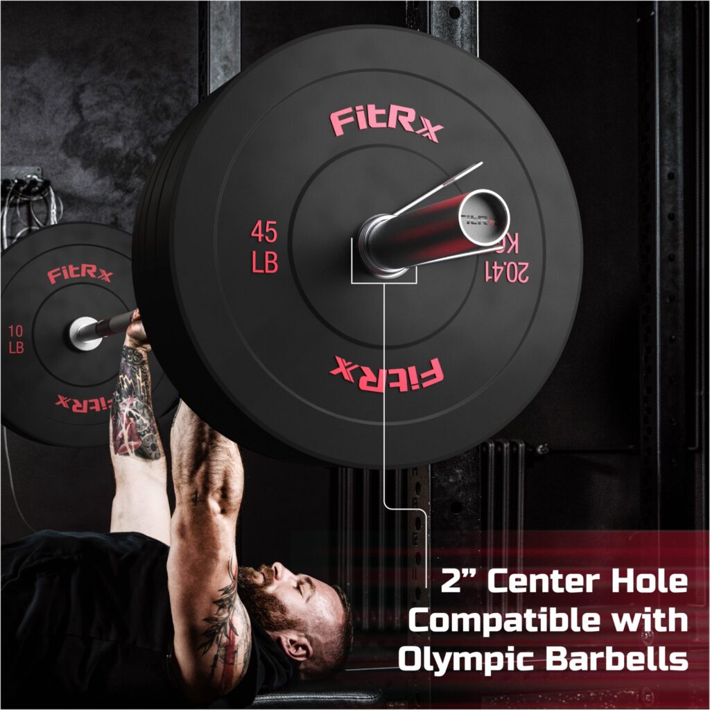 FitRx Bumper Plates 45lb Set