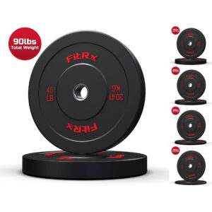 FitRx Bumper Plates 260lb Set