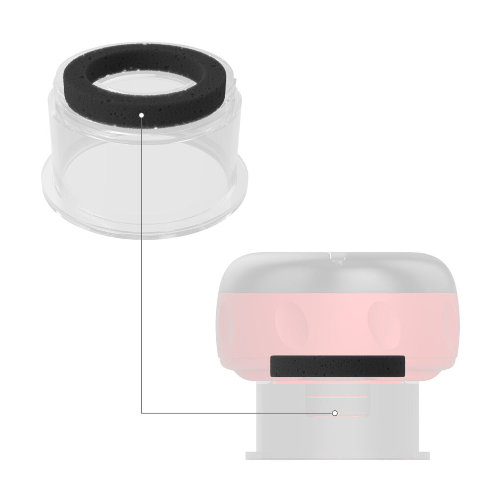 FitRx Smart Cupping Massager Spare Rings 2pcs