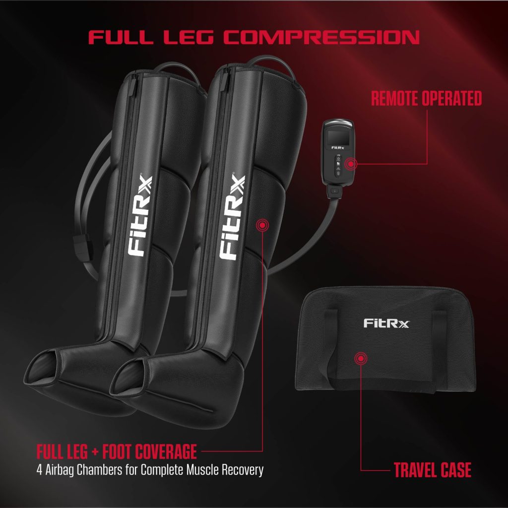 FitRx Recover Max Pro Full Leg Compression Massager
